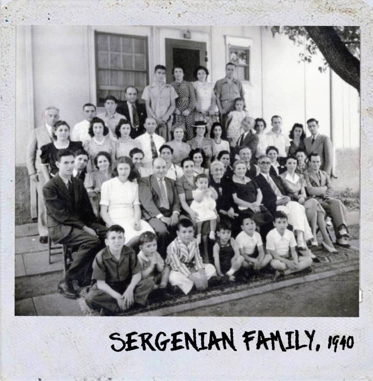 Sergenian's family group photo circa 1940